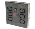 IEC C13 6 Gang Power Distribution Unit, No, 250 V ac, Fused